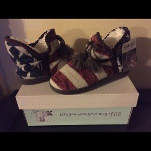 American flag slippers